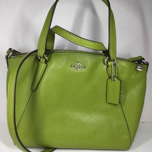 Coach Miniature Pebbled Leather Kelsey Satchel